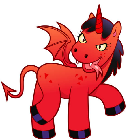 Red Large Adult Unicorn Sticker